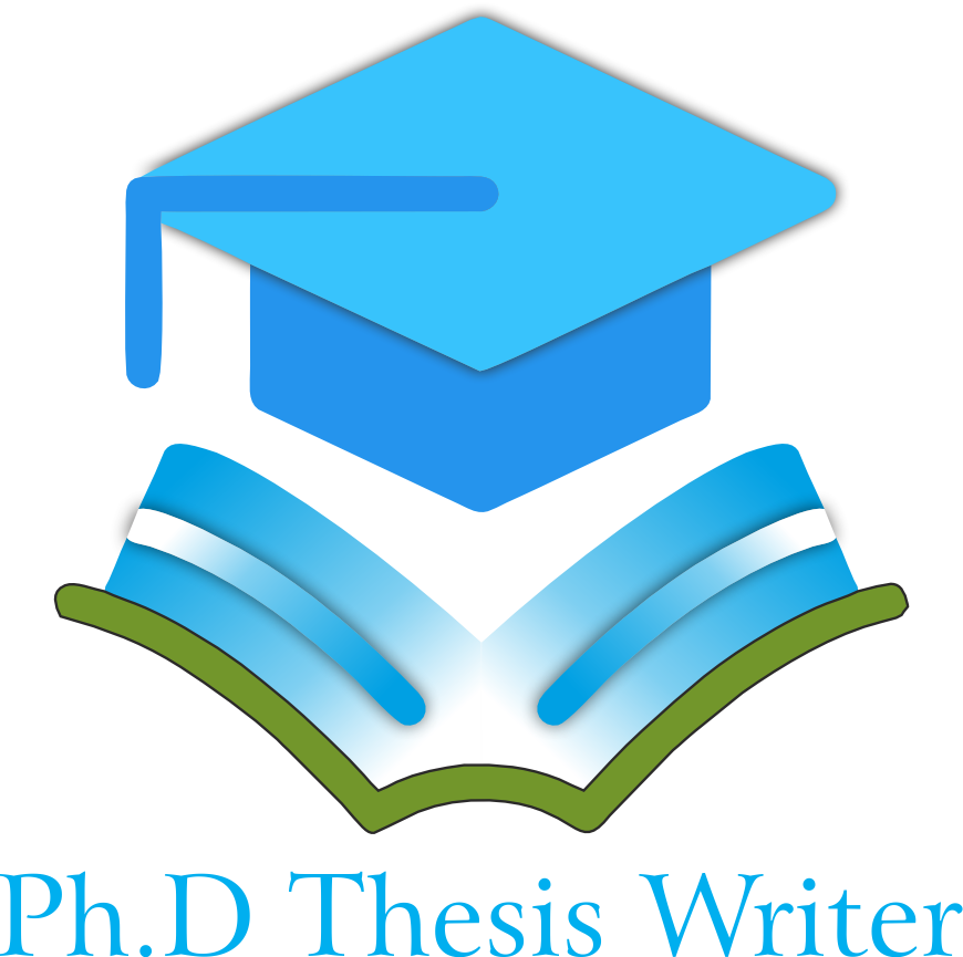 The logo for phd thesis writer.